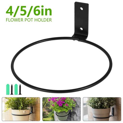 metal planter pot wall mount bracket|all mounted plant hanger clear.